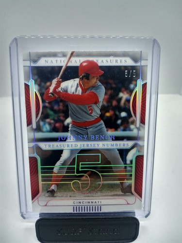 Johnny Bench 2022 Panini National Treasures Treasured Jersey