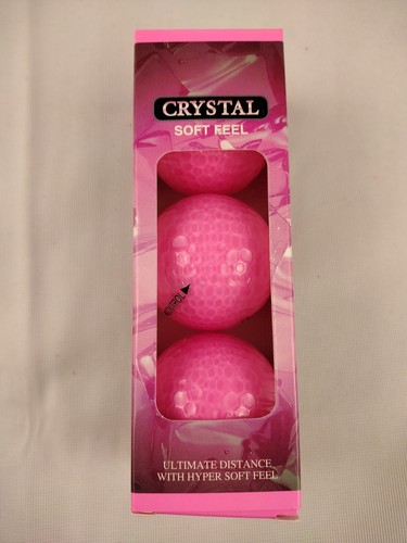 New-3 Volvik Pink Crystal Soft Feel Limited Edition Pink 70 Compression Number 3