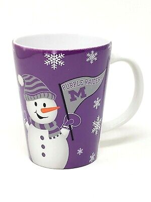Mount Union Purple Raiders Sublimated Snowman Mug - NWOT - Free Shipping