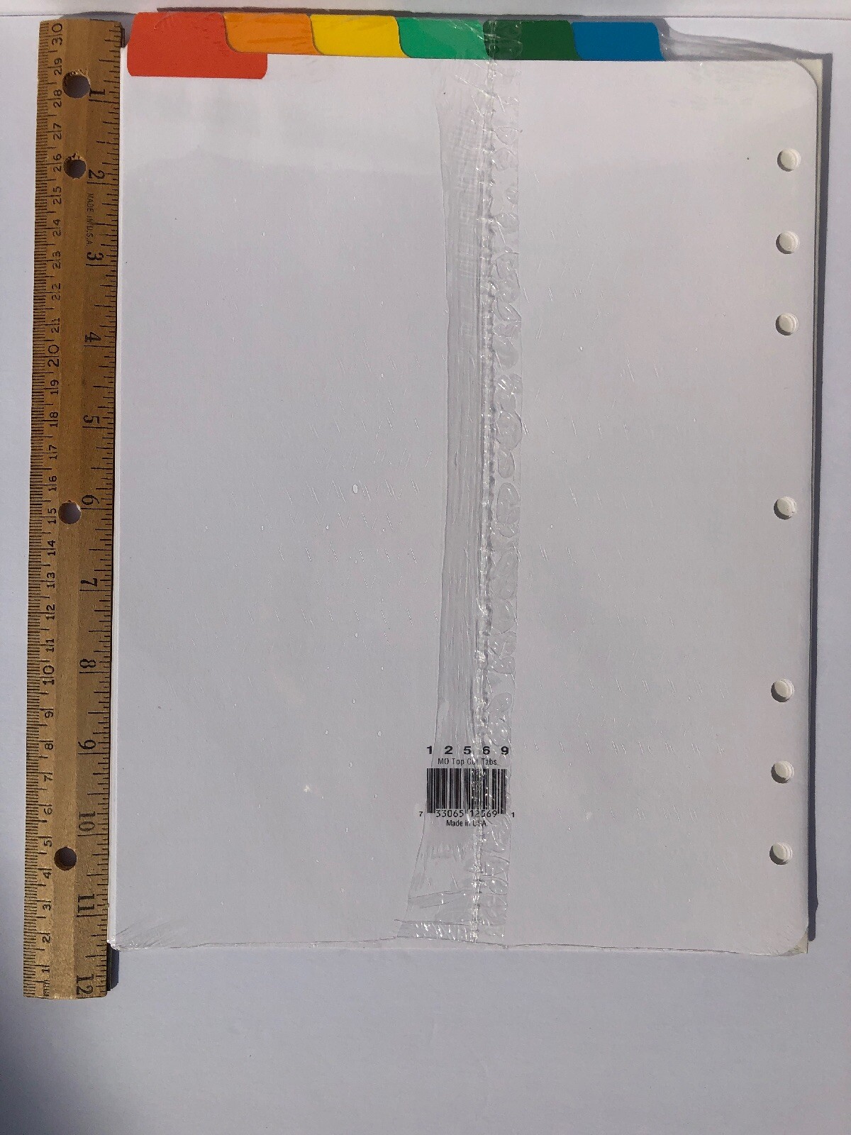 Franklin Covey Divider Tabs- Monarch Size Refill Pages - Top Cut Style