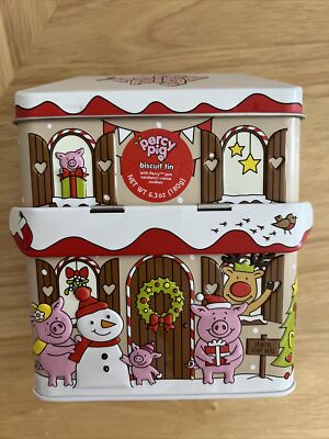 Percy Pig Biscuit Tin M&S Christmas For Target TIN ONLY