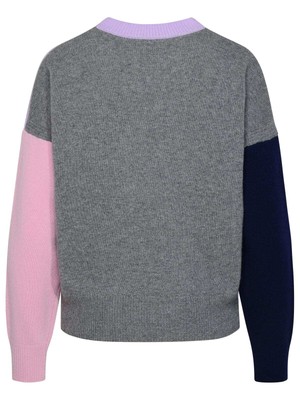 Pre-owned Maison Kitsuné 'fox Head' Lilac Wool Sweater In Purple