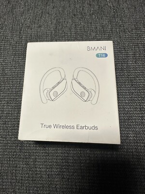 BMANI T16 True Wireless Earbuds, 5.0 HiFi Dual LED Display, Black