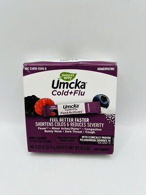 Nature's Way - Umcka Fast Actives Cold+Flu Relief : BERRY - 10Pks FAST ACTING