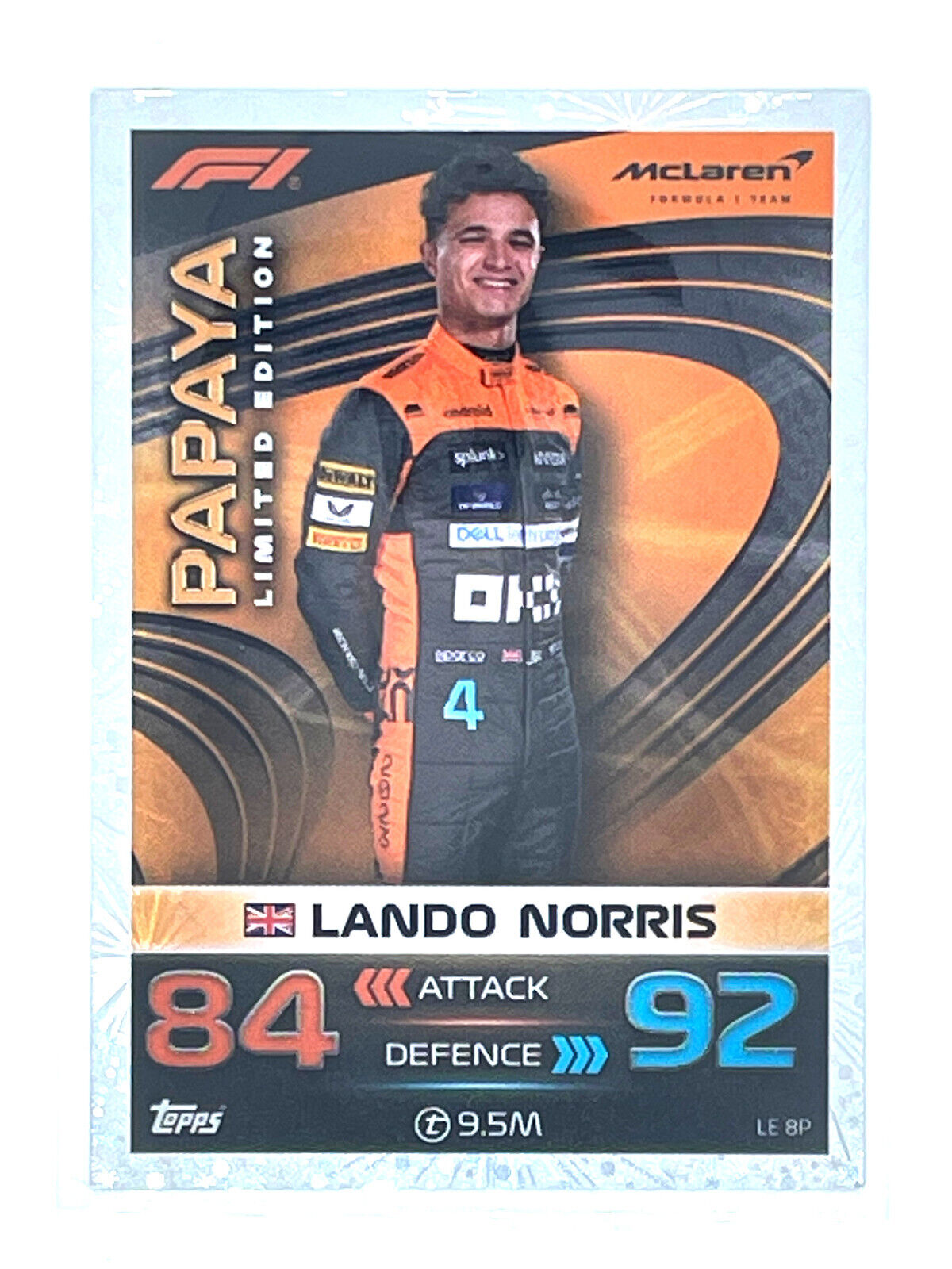 2023 Topps Turbo Attax Formula 1 Limited Edition Papaya 2023 Topps Turbo Attax Formula 1 Limited Edition Papaya