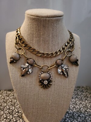 VIVI LOVE Goldtone Chunky Necklace 16-19''  456