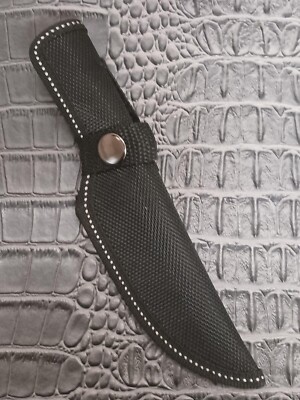 Black Nylon Up & Down Retaining Strap w Button Belt Loop Fix Blade Knife Sheath