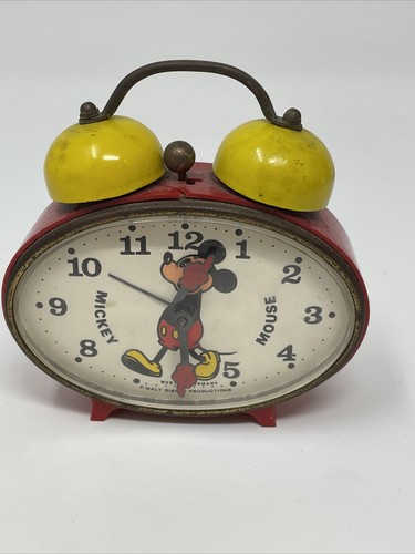 VINTAGE Bradley West Germany Disney Mickey Mouse Alarm Clock