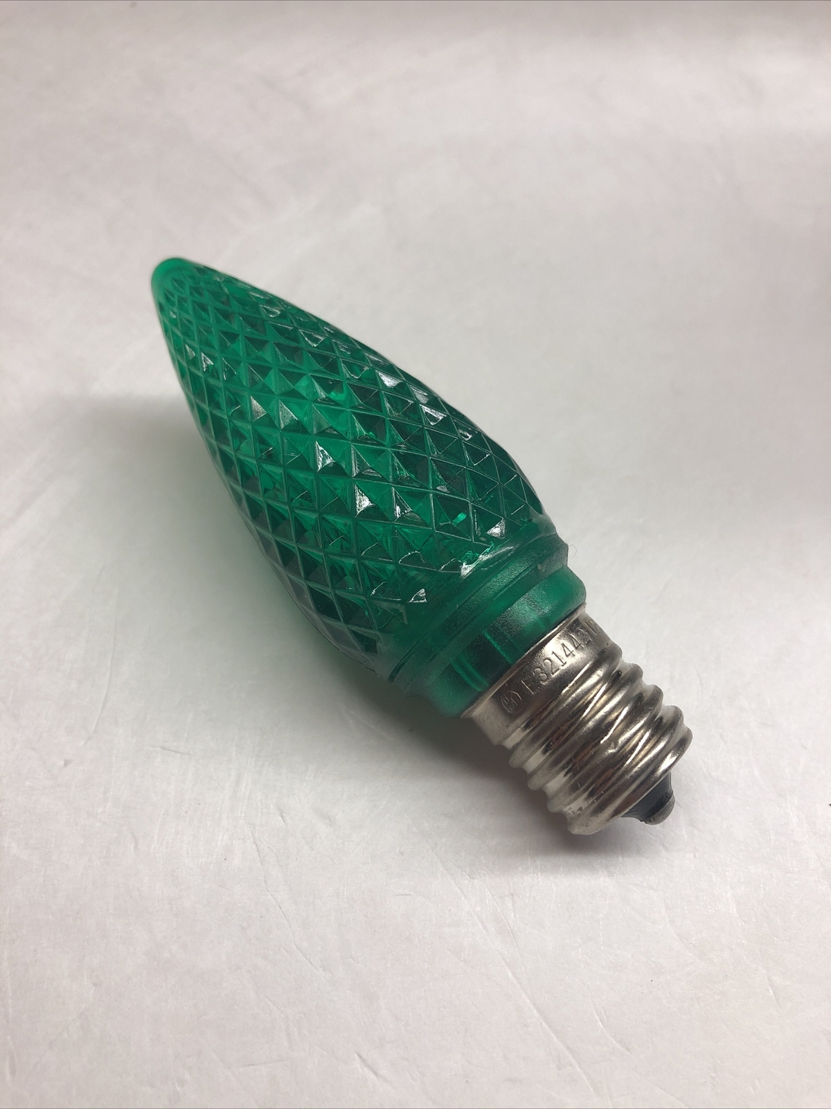 Box of 25 Green C9 LED Christmas Light Bulbs Green C9 Faceted LED Bulb Dimmable