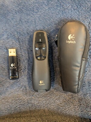 Logitech Wireless Presenter R400, Presentation Remote Clicker Laser Pointer