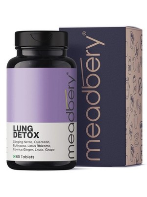Meadbery Lung Detox Ayurvedic for Smokers, Tar Removal (60 Tablets) o166