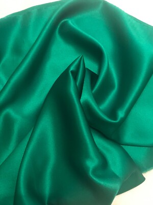 Satin Silk Fabric Korean Vintage Width 44'' 8 Colors BY THE 1/2 YARD