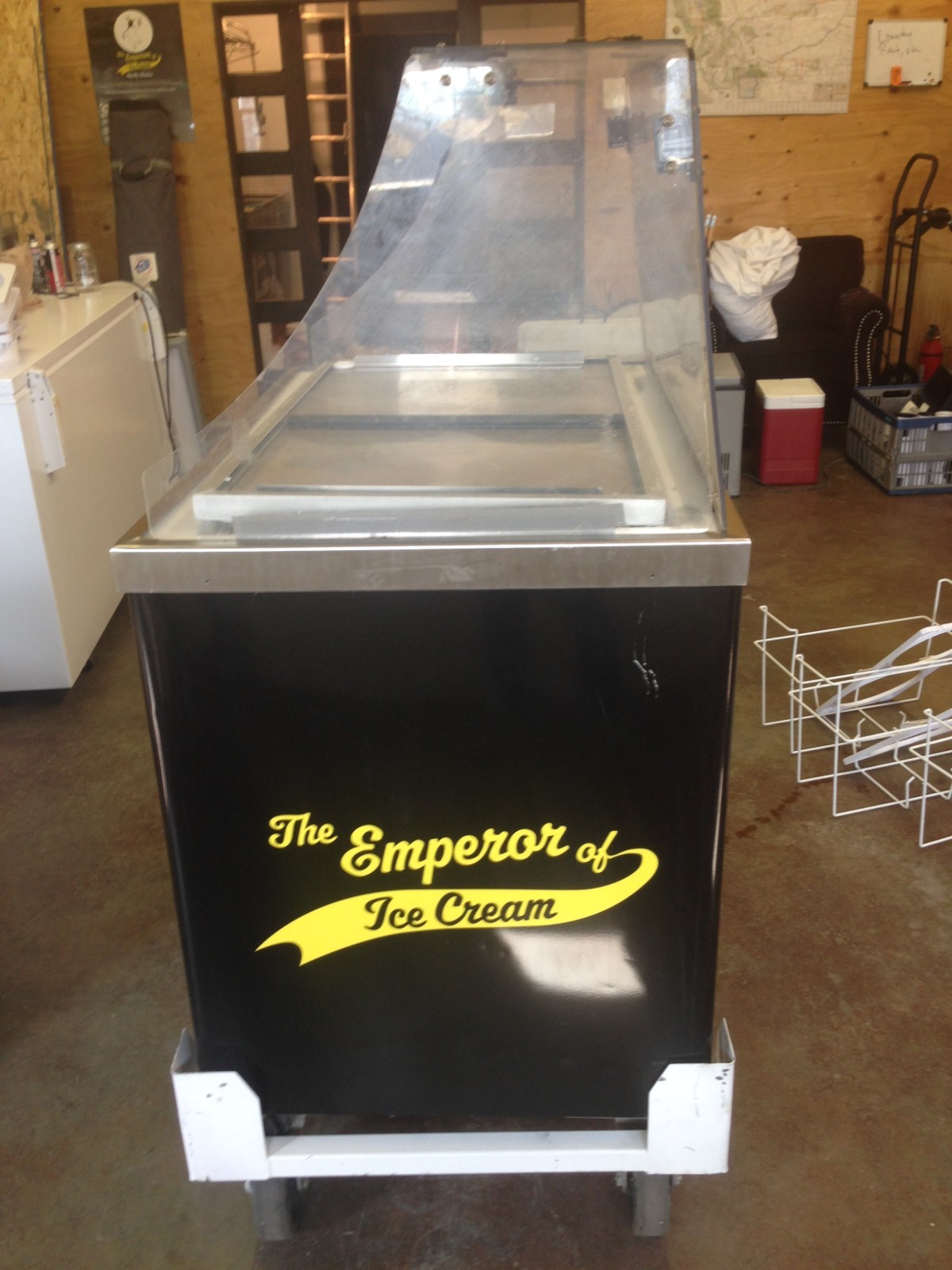 Cardinal Cold Plate Ice Cream Scoop Cart w/Attachments