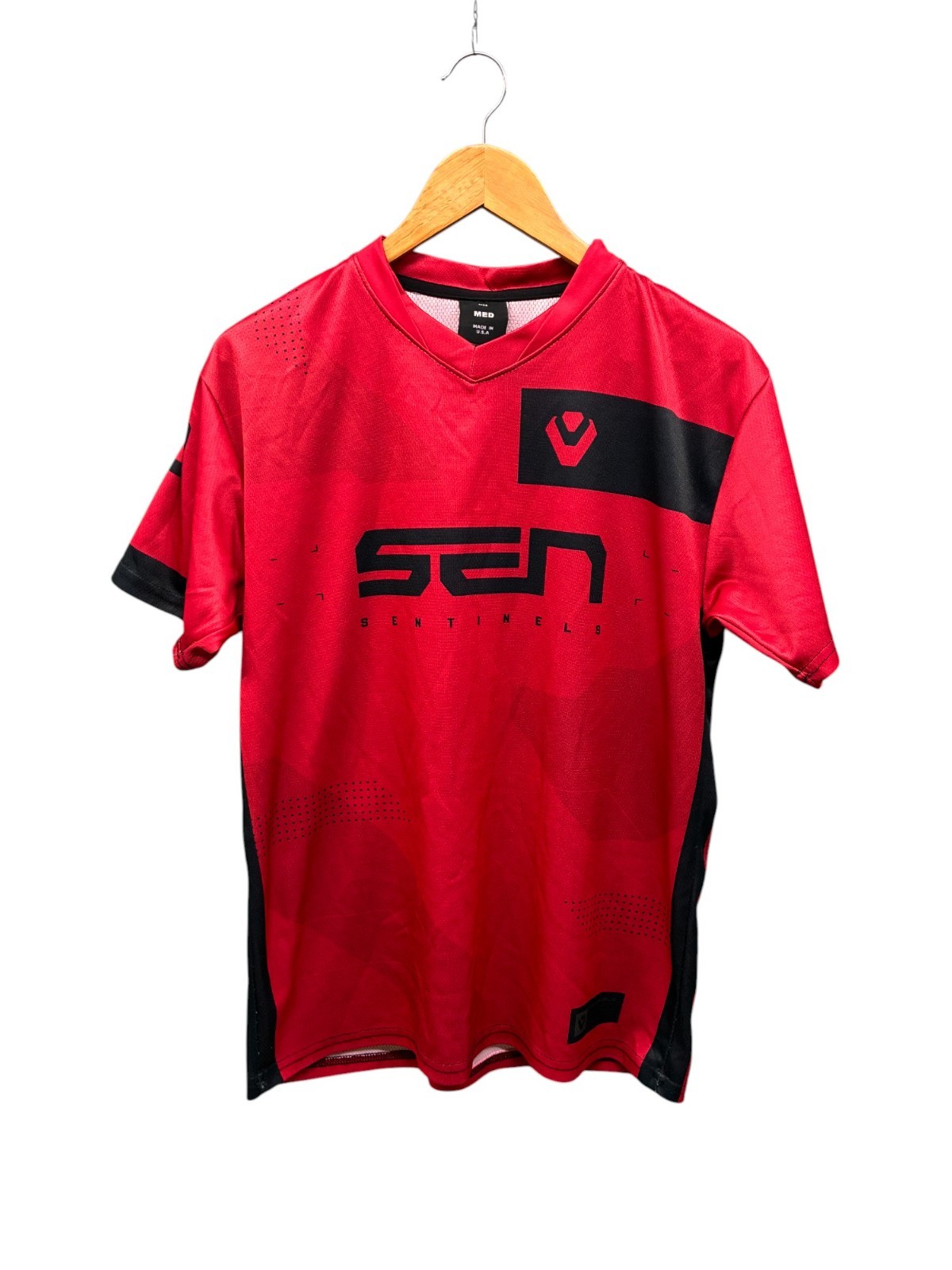 Sentinels Esports Jersey Men's Medium Red Black Gaming Shirt
