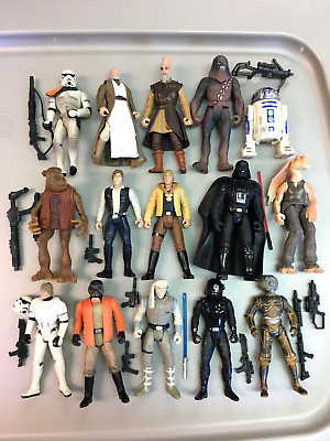 Star Wars 1995-1998 Lot of 15 Action Figures Kenner R2-D2 Han Solo Stormtrooper