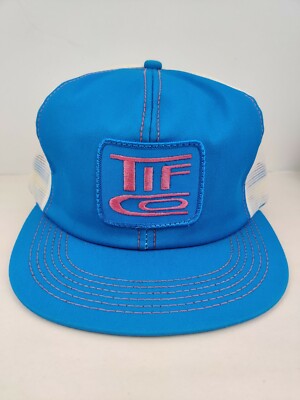 Vintage K Products USA MADE Tif Co Patch Trucker Hat Snapback Cap NWOT NOS