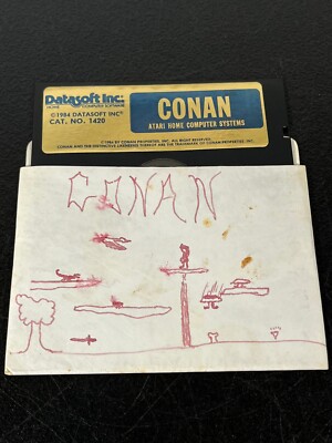 Conan - Datasoft 1984 Retro Game Atari 400 800 1200XL 48K