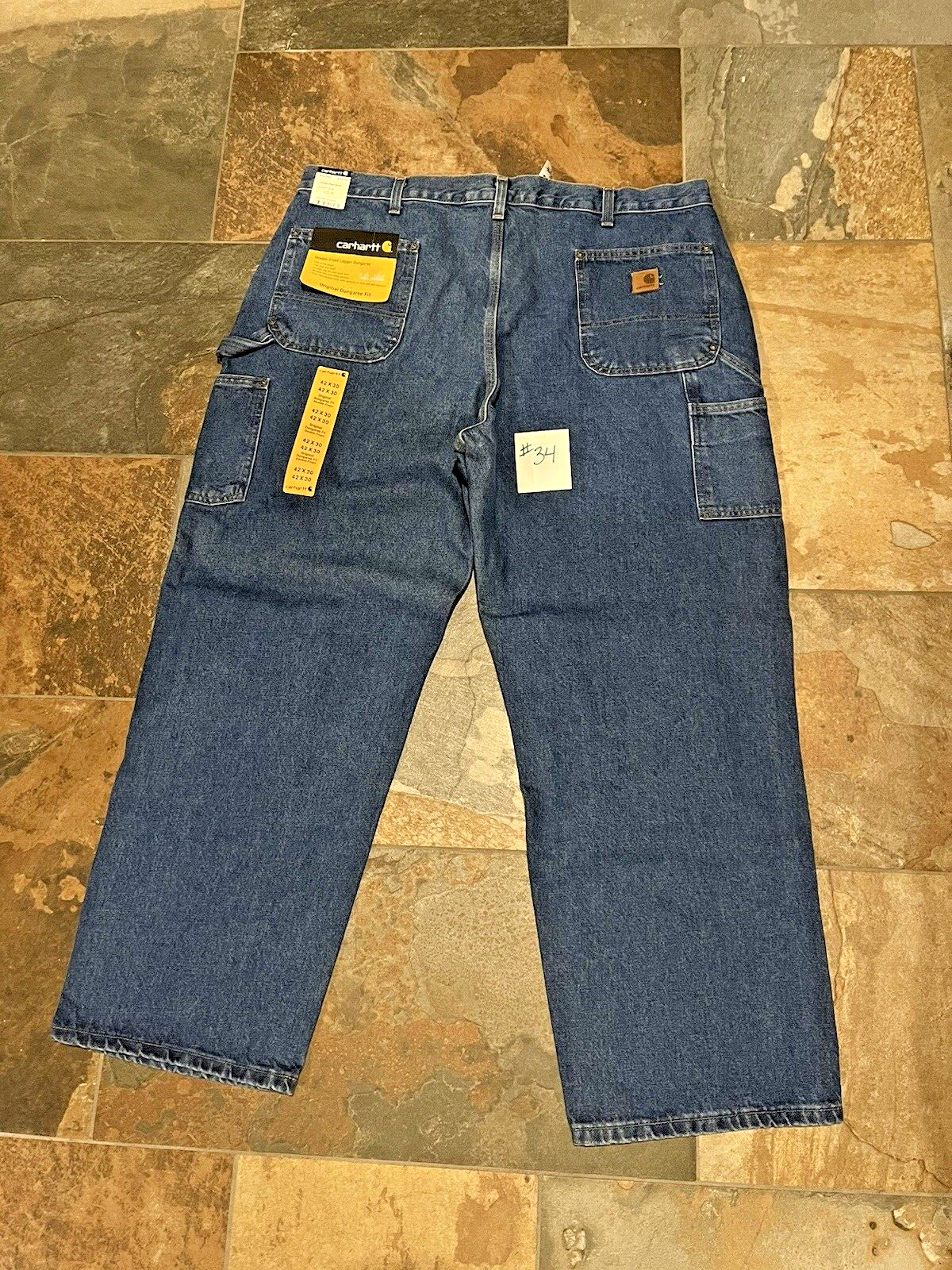 Carhartt ライトブルー ダブルニーパンツ　B73 DST Carhartt ライトブルー ダブルニーパンツ B73 DST - メルカリ