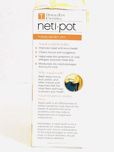 Neti Pot Himalayan Chandra Porcelain New THE ORIGINAL