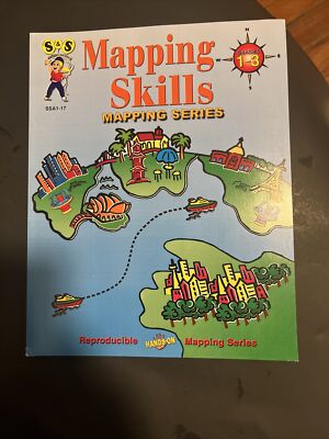 MAPPING SKILLS, GRADES 1-3 By Melanie Komar **BRAND NEW**