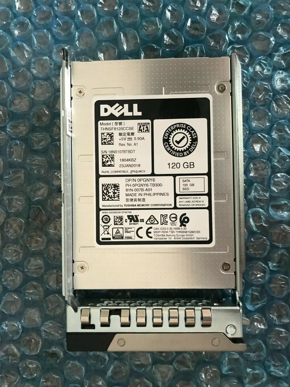 PGNY6 DELL TOSHIBA 120GB SATA 2.5