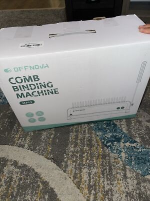 OFFNOVA Binding Machine, 21-Hole 450 Sheets Paper Comb Punch Binder Machine f...