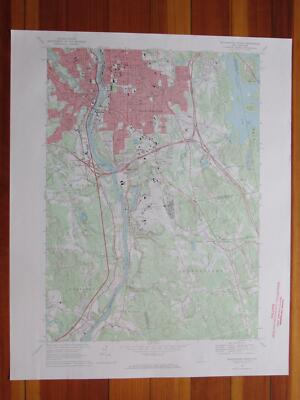 Exeter New Hampshire 1971 Original Vintage USGS Topo Map