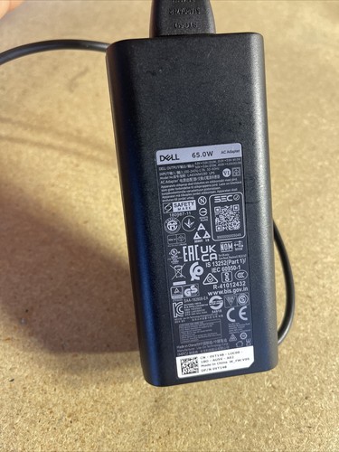 Dell USB-C 65W AC Power Adapter P/N: HA65NM190 - DA65NM190 - LA65NM190 Type C