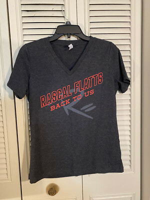 Rascal Flatts Back to Us Gray T-Shirt Womens Size Small