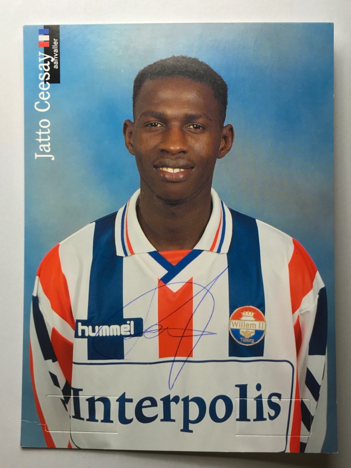 Autograph JATTO CEESAY-Willem II 99/00-17 Caps GAMBIA-Ex-AEK