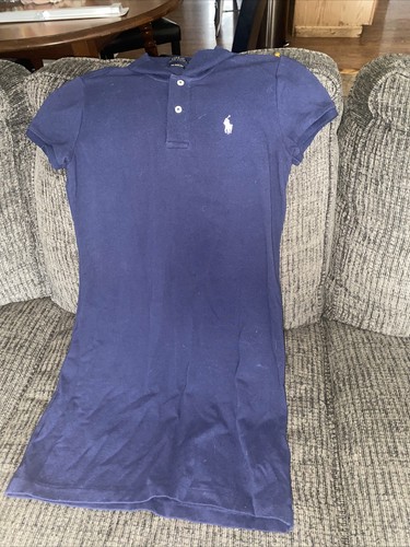 Polo Ralph Lauren The Mesh Mini Polo Dress Women's XS Navy