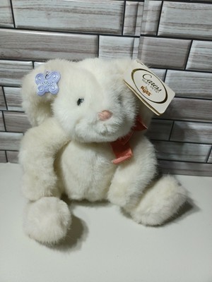 Russ Caress Soft Pets Bunny Rabbit Plush washable white 9 Hamilton stuffed 