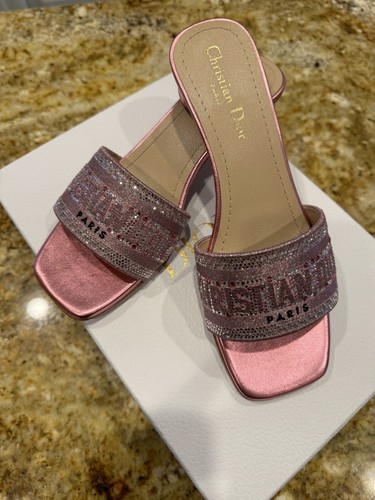 Christian Dior DIORQUAKE サンダル ピンク 36 Christian Dior Pink Size 9.5 Slide Sandals | eBay