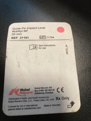 Nobel Biocare Guide Pin REF 31151