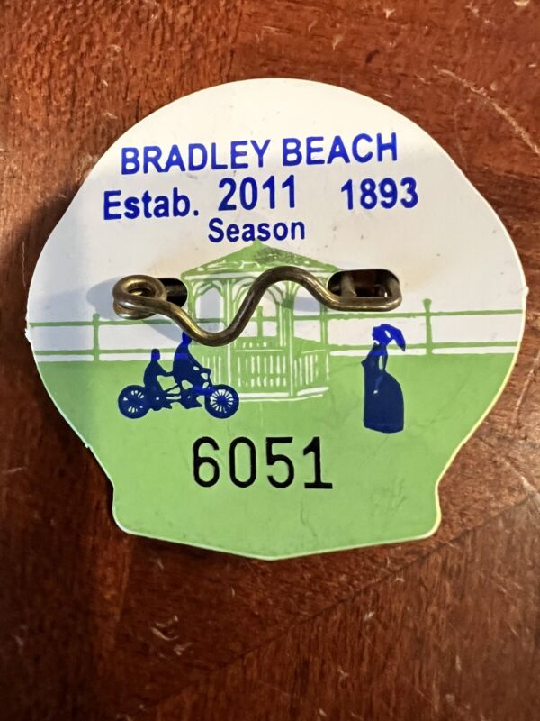 2011 Bradley Beach NJ Beach Badge New Jersey Shore