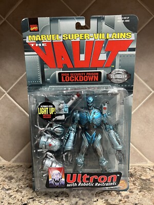 The Vault - 1998 Ultron With Robotic Restraints Marvel Super-Villains - Toy Biz