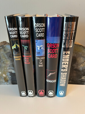 Ender's Game 5 Book Series by Orson Scott Card - Revised Editions 1991-99 HC/DJ