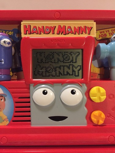 Vtech Disney Handy Manny Toy Laptop Computer Learning Toolbox English Spanish