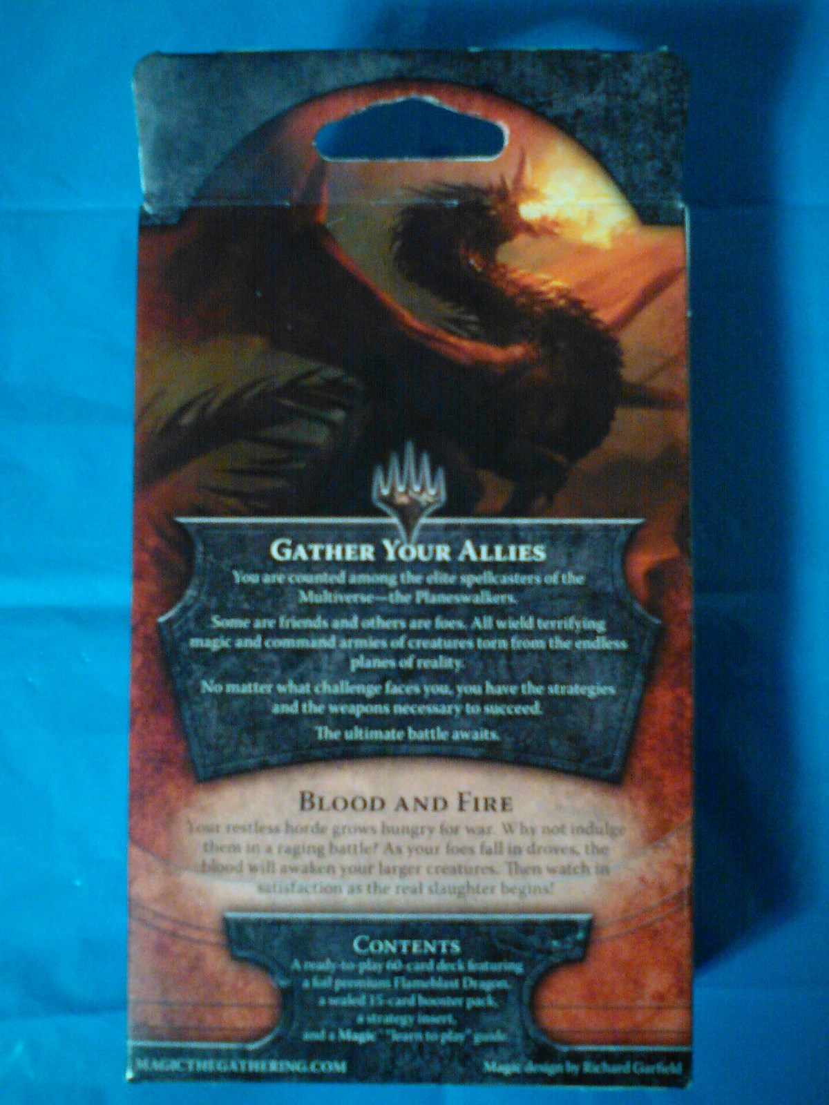 Magic The Gathering 2012 Core Set Blood And Fire Deck For Card Game MTG CCG