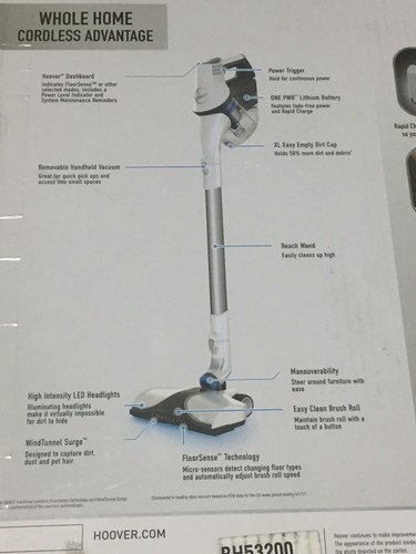 Hoover BH53200 React Whole Home Cordless Stick Vacuum