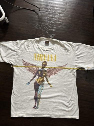 NIRVANA ニルバーナ INUTERO 青ハネ T XL 1993 USA - メルカリ
