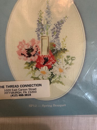 New Spring Bouquet  Light Plate Kit Counted Cross Stitch