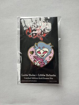 Lovie Stolas + Little Octavia - Limited Edition Gold Enamel Pin Helluva Boss New