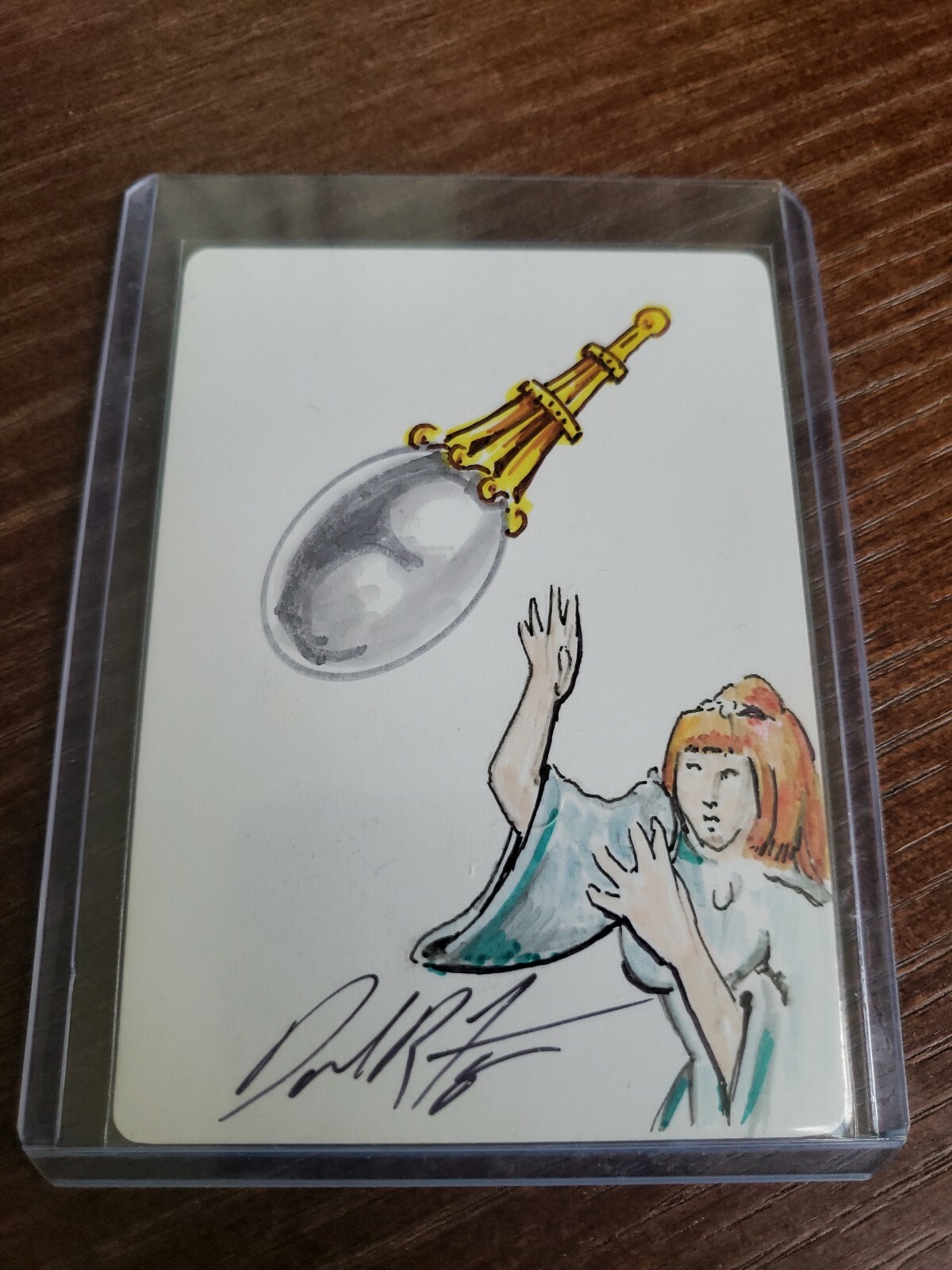 MTG MOX PEARL Sketch Dan Frazier Altered Art Magic Artist proof ANIMATE WALL