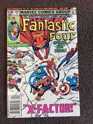 FANTASTIC FOUR #250 (Marvel, 1983) John Byrne ~ Double-Size Issue ~ Newsstand