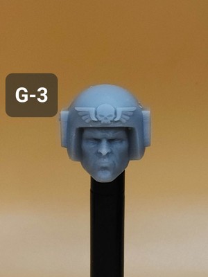 3d ResinMagic's G-3 Guard Helm  for  7'' Darktide Warhammer 40k Space Marine