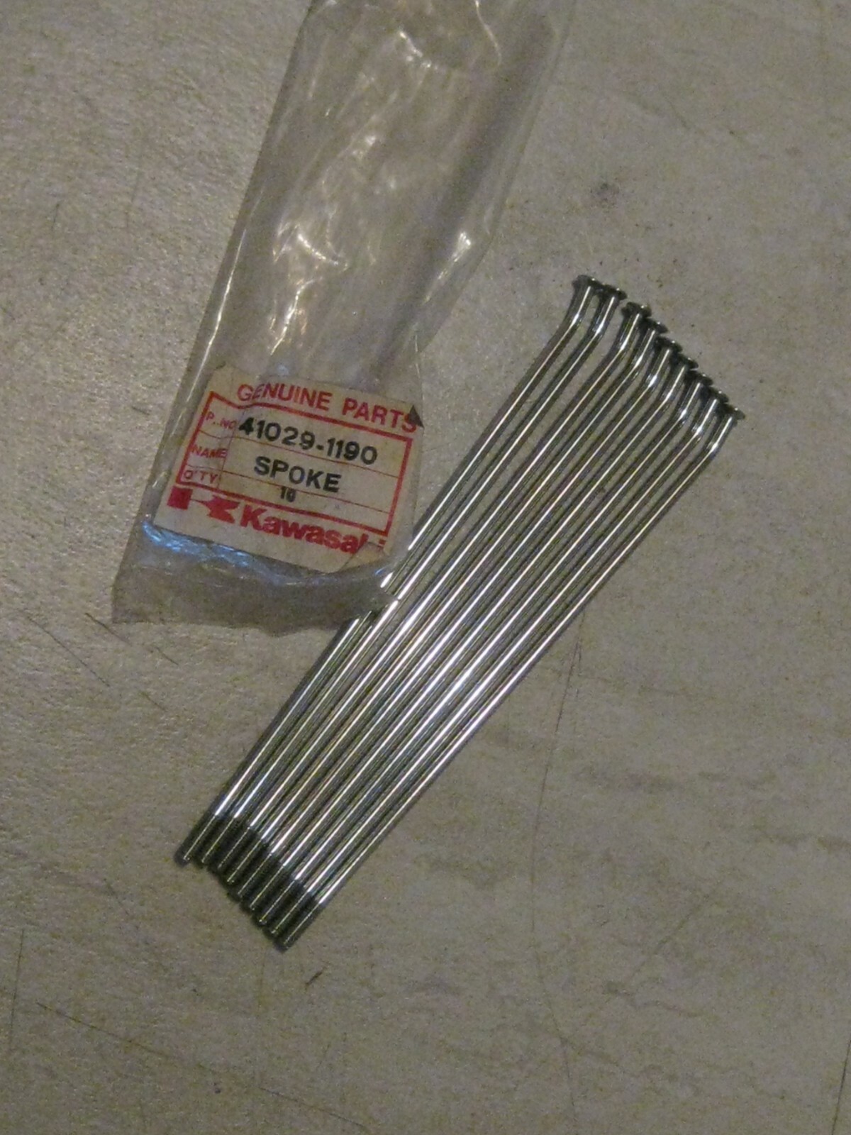 Rin（感謝）/3 KAWASAKI KX500/KX250/KX125 REAR WHEEL INNER SPOKES 188MM (9) 1988