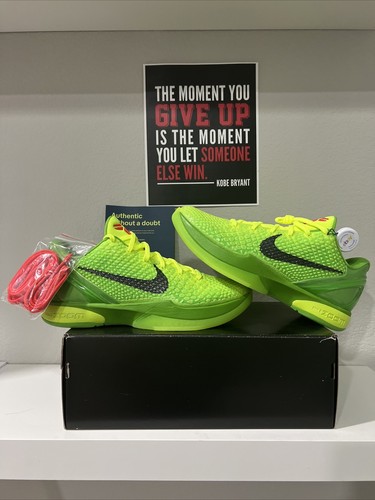 Pre-owned Kobe 6 Protro Grinch Deadstock 2020 - Size 10 - In Green