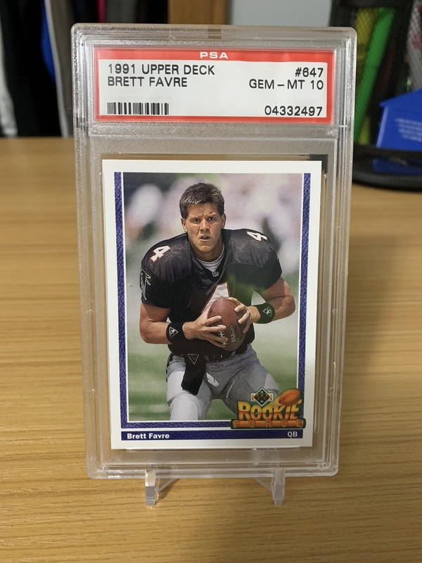 brett favre jersey card