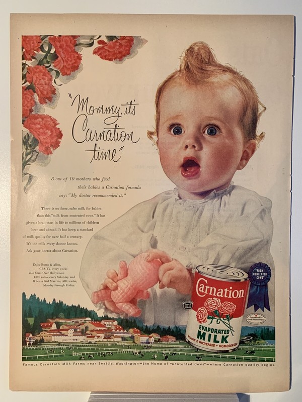 1950s Carnation Evaporated Milk - Magaizine Ad | eBay